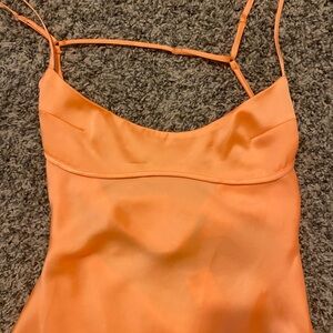 Neon Orange Zara Dress